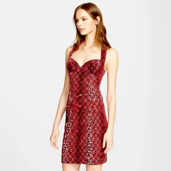 Jean Paul Gaultier Vintage Leopard Print Illusions Corset Bodycon Dress - Picture 9 of 15